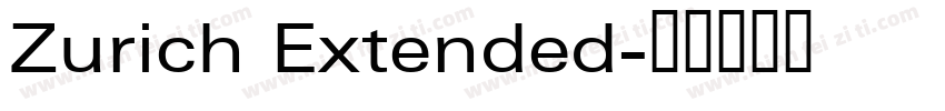 Zurich Extended字体转换